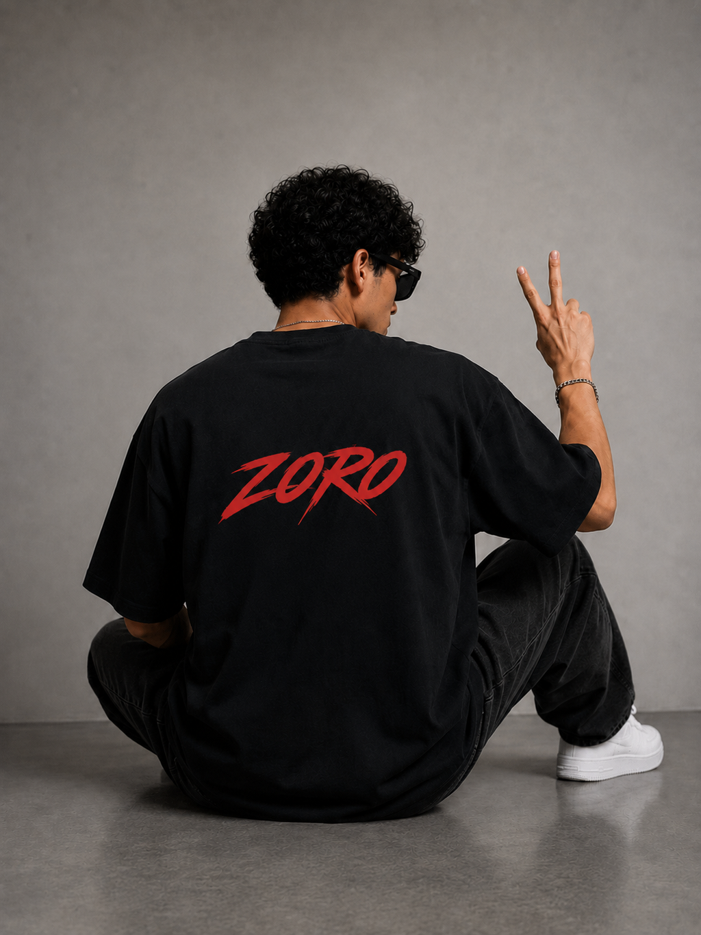Shadow Ronin Oversized Graphic T-Shirt for Men