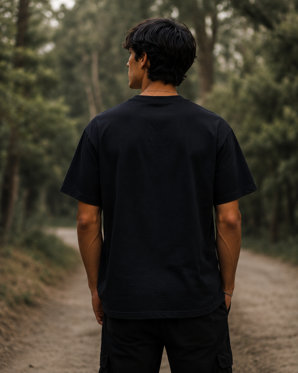 Vintage Deer Flag Graphic Men Classic Fit T-Shirt