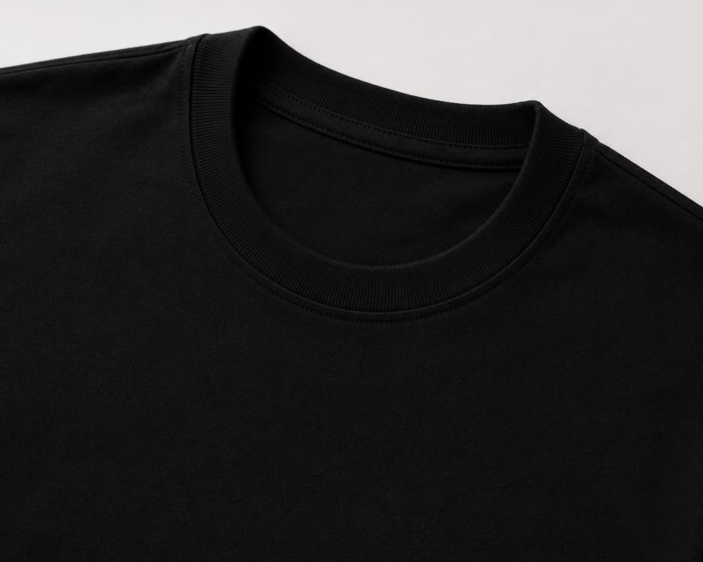 Softcore Men's Premium Black Classic Fit Solid T-Shirt