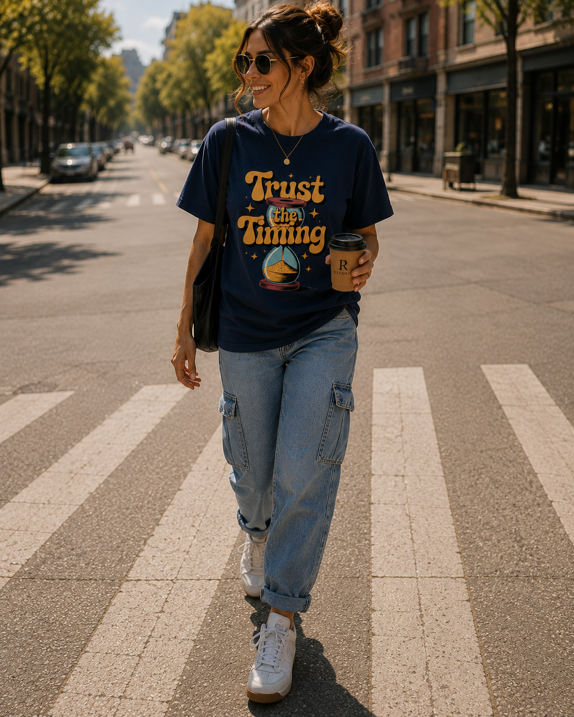 Trust The Timing Women Typography Tee