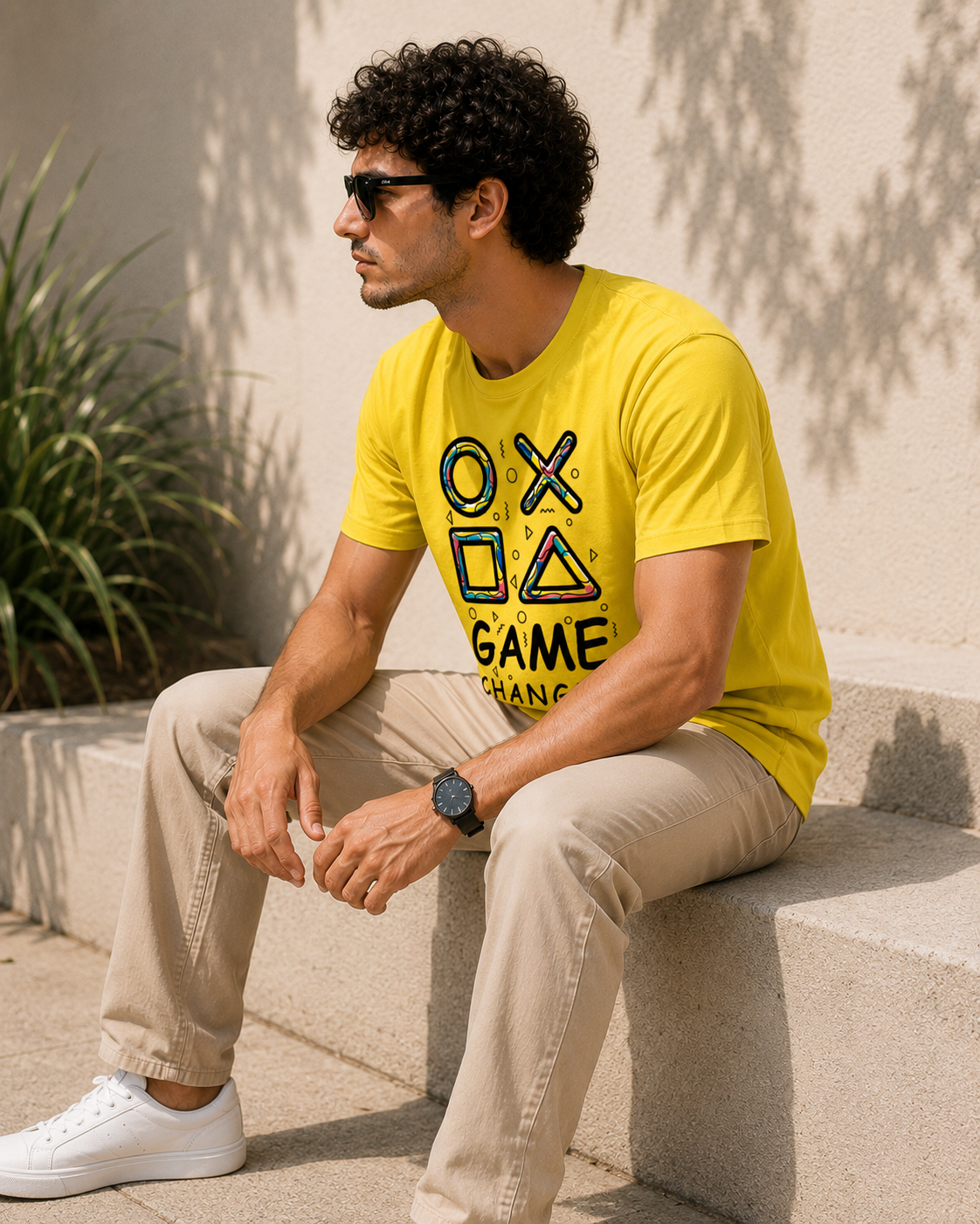Gaming Symbols Graphic Men Classic Fit T-Shirt