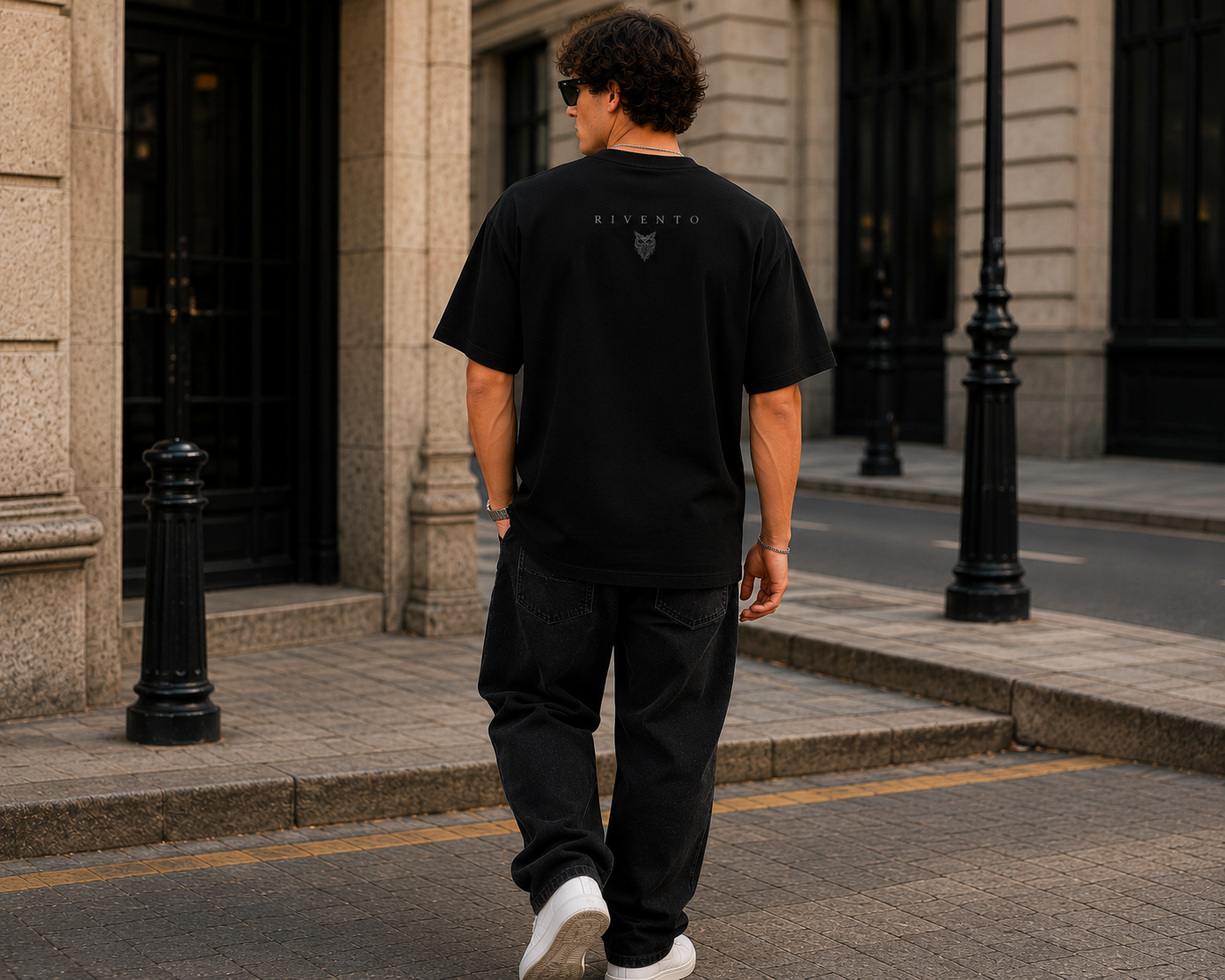 Midnight Guardian Owl Oversized Graphic T-Shirt for Men