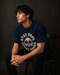 Stay Cool Young Panda Graphic Men Classic Fit T-Shirt