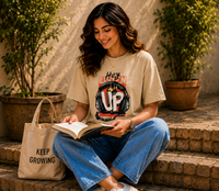 Women Urban Beats Headphone Oversized Tee
