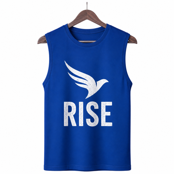 Rise Royal Blue Men's Graphic Tank Top