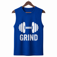 Grind Royal Blue Men's Graphic Tank Top