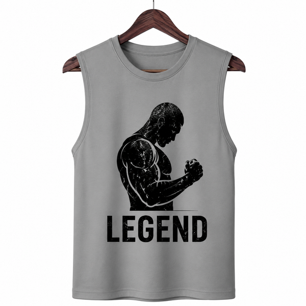 Legend Grey Heather Men's Graphic Tank Top