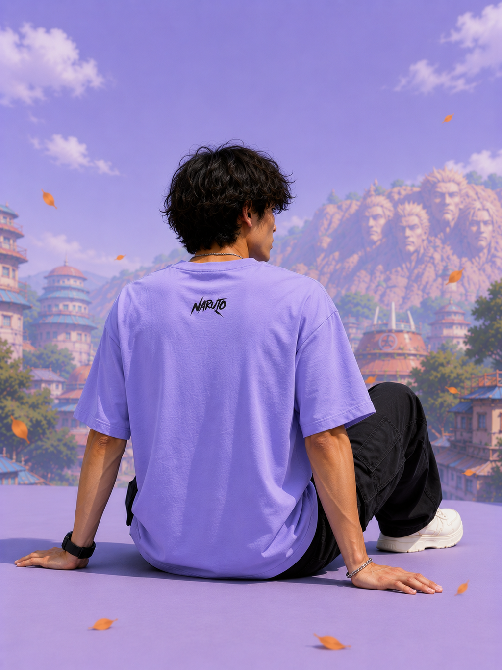 Naruto Legacy Oversized Graphic T-Shirt for Men