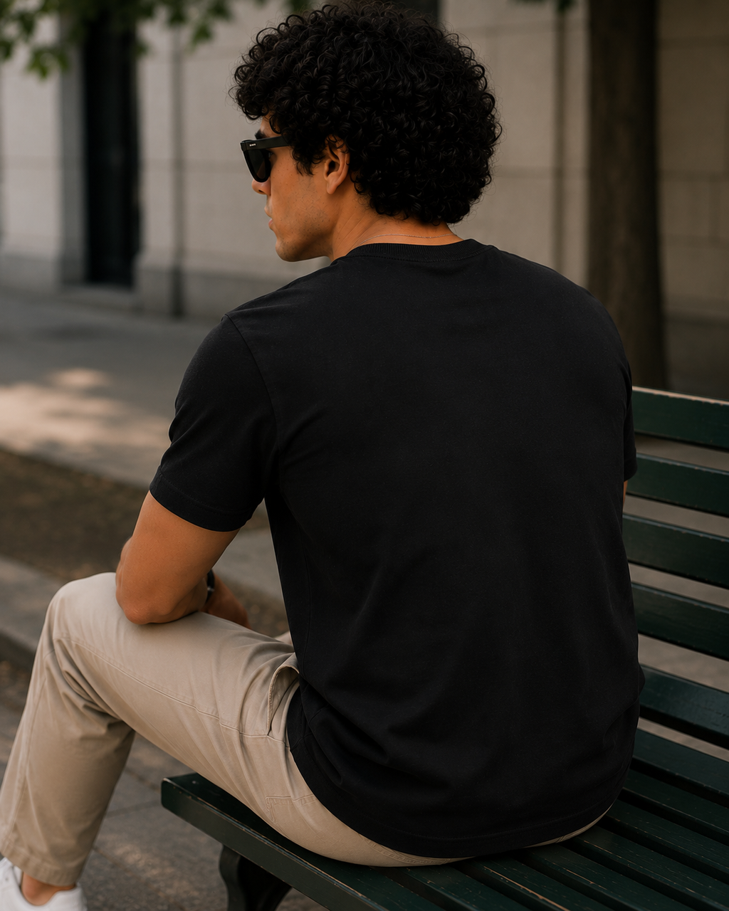 Men's Premium Black Supima Cotton Classic Fit Solid T-Shirt