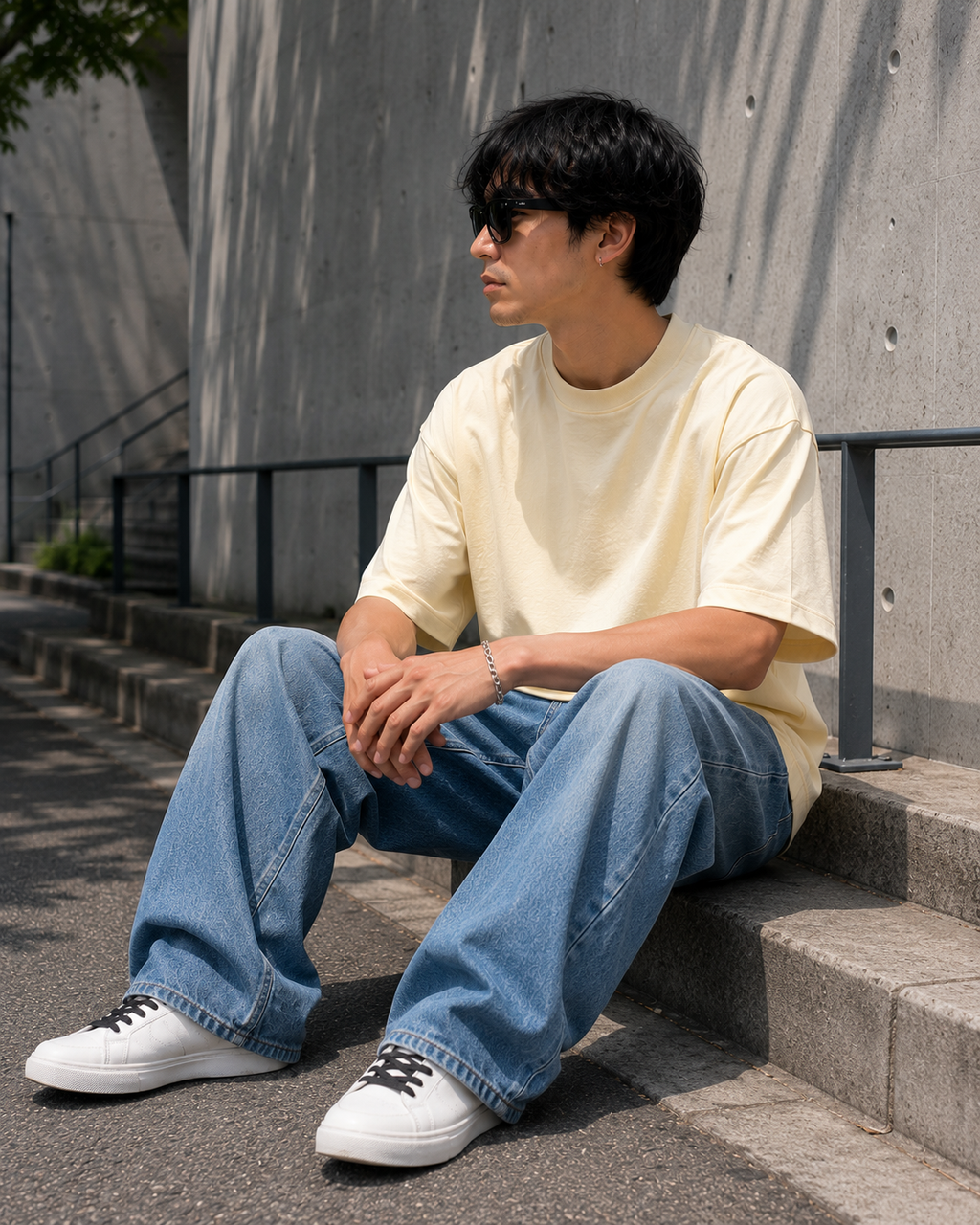 Men's Desert Oversized Drop Shoulder T-Shirt