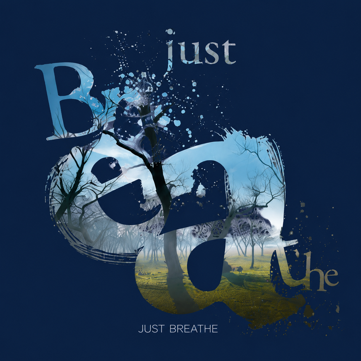 Women Just Breathe Aesthetic Graphic T-Shirt