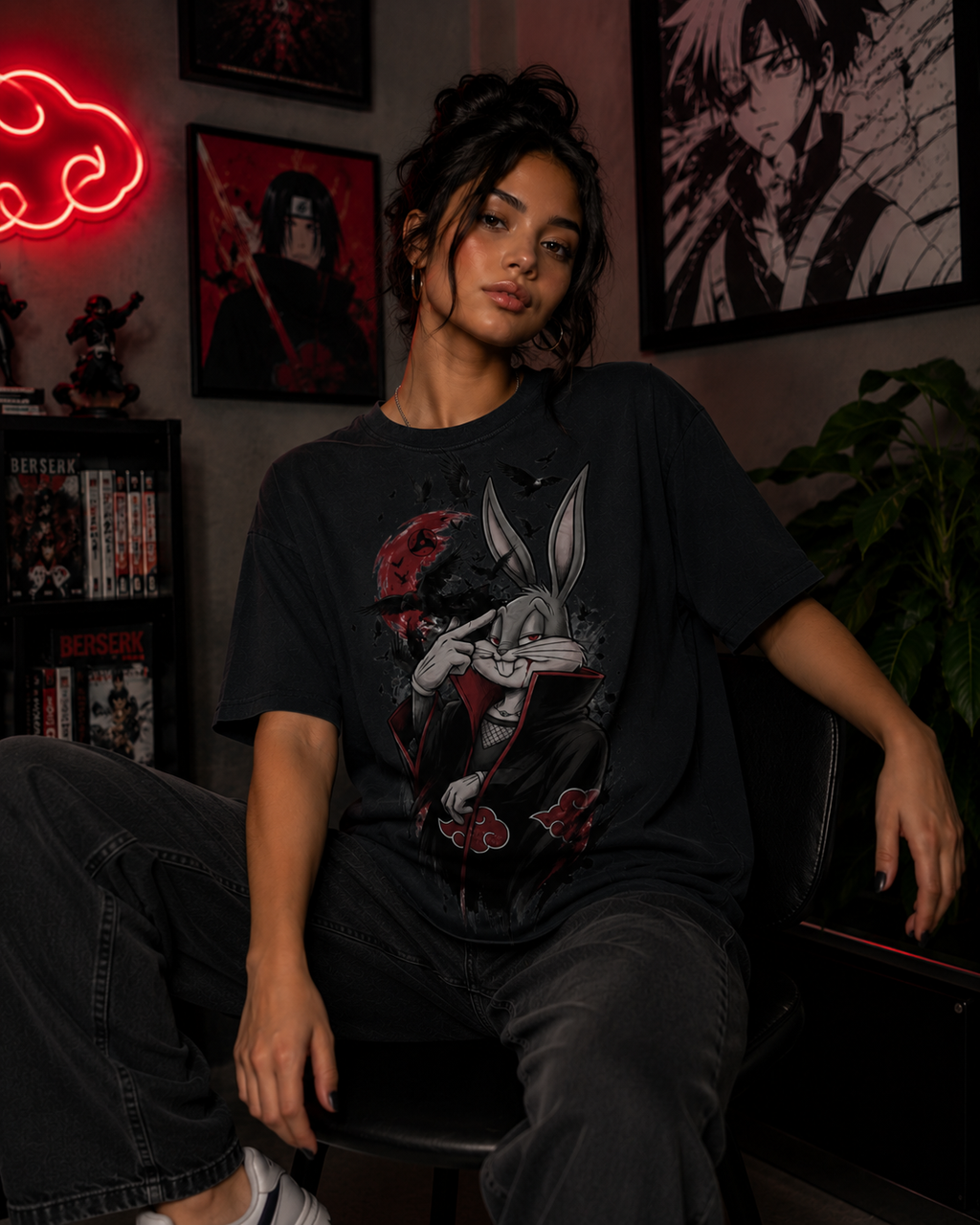 Women Akatsuki Bunny Graphic T-Shirt