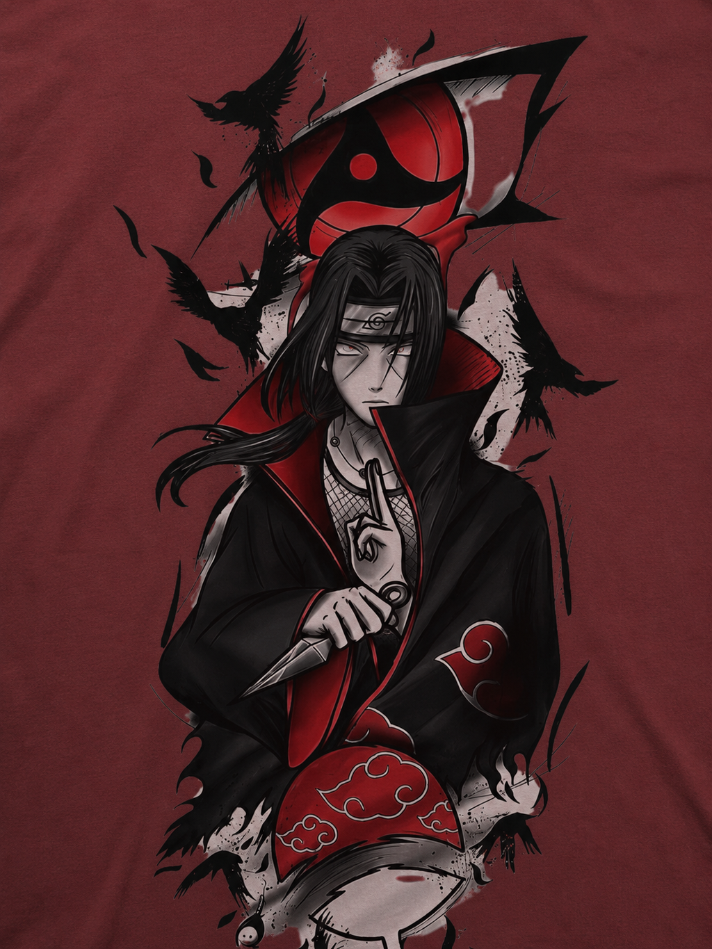 Itachi Uchiha Anime Graphic Men Classic Fit T-Shirt