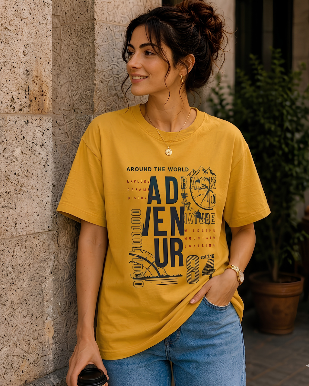 Women Adventure Outdoor Printed T-Shirt