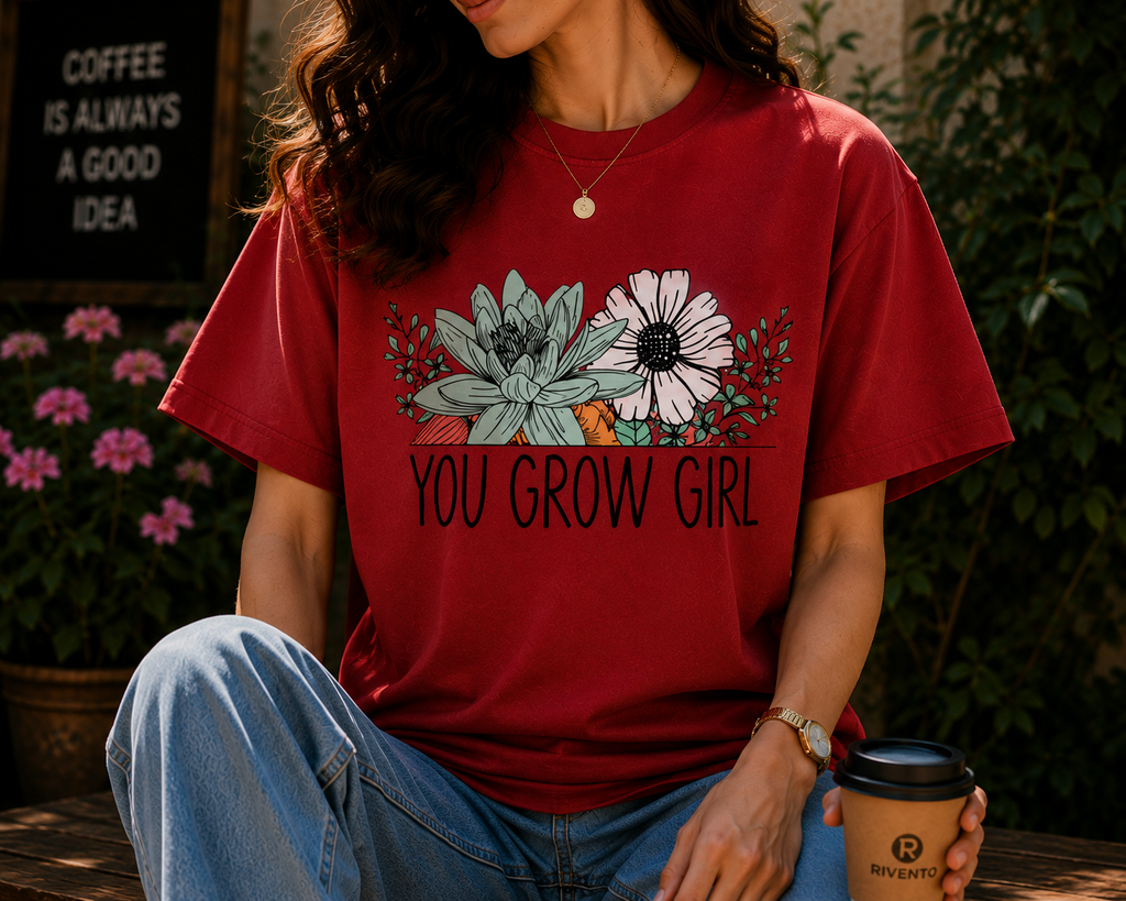 Women You Grow Girl Graphic T-Shirt