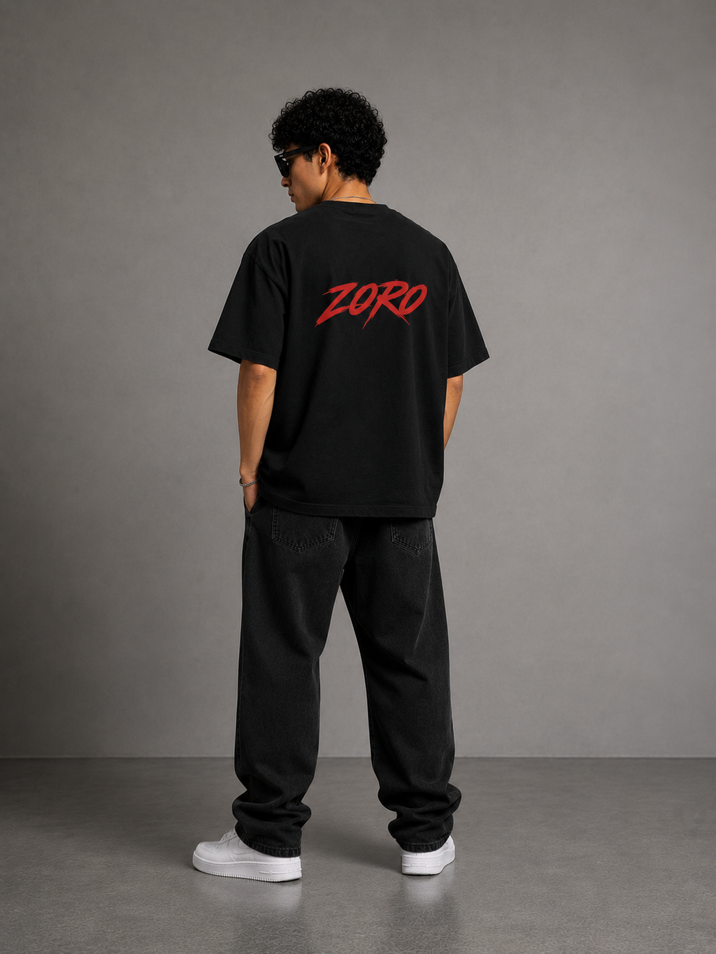 Shadow Ronin Oversized Graphic T-Shirt for Men