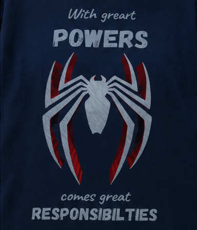 With Great Powers Women  Graphic T-Shirt