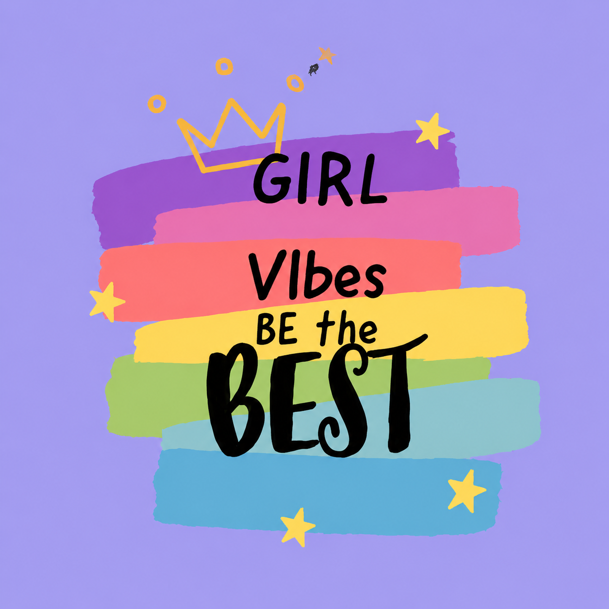 Women Girl Power Vibes Oversized T-Shirt