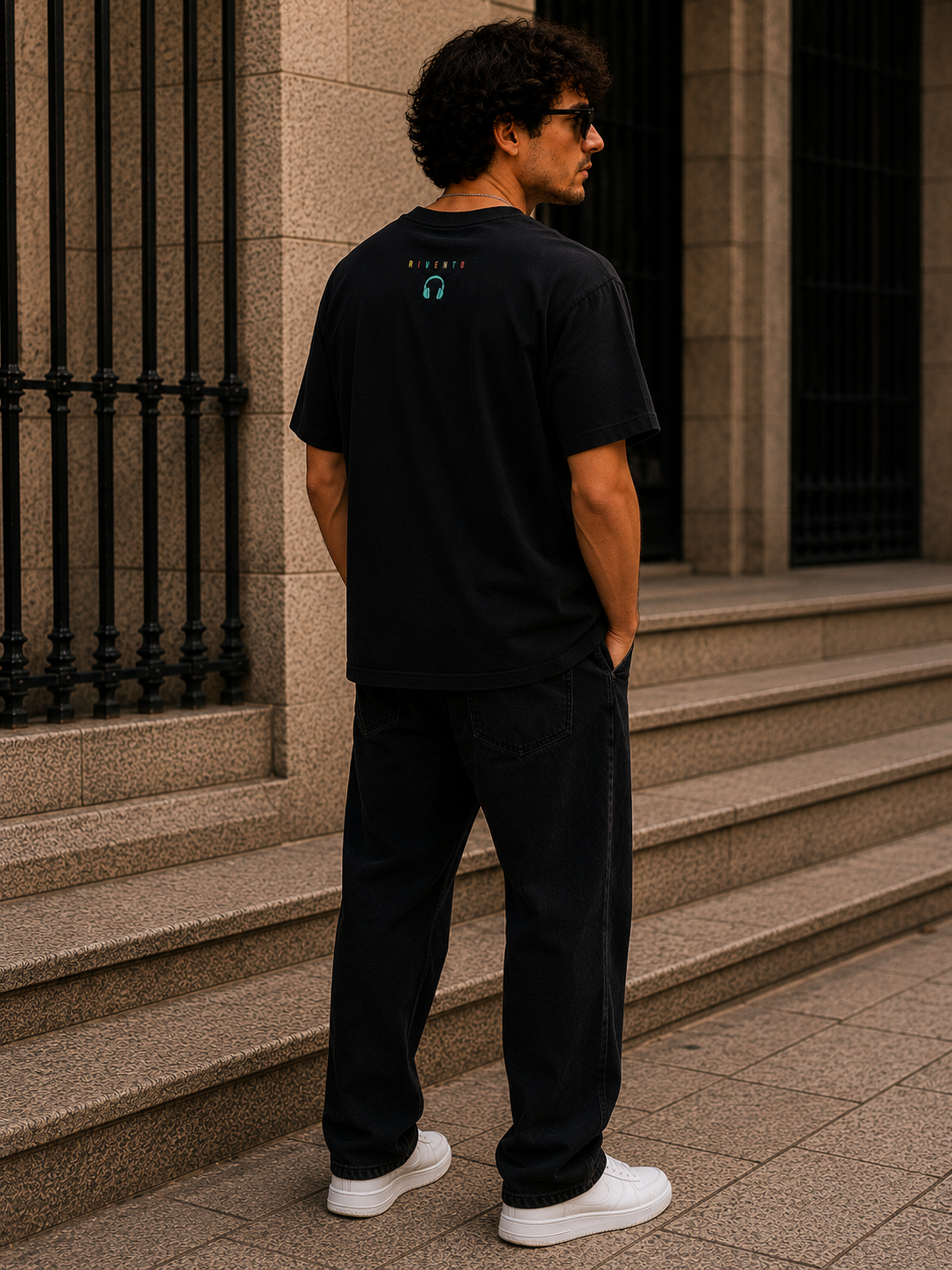 Rise and Conquer Oversized Graphic T-Shirt for Men