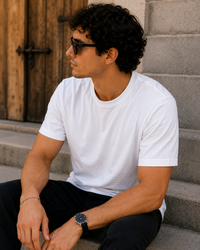 Men's Premium White Supima Cotton Classic Fit Solid T-Shirt