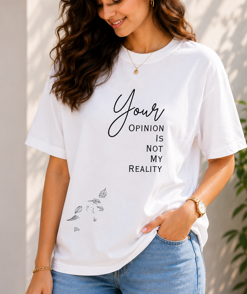 Women Independent Spirit Typography Oversized T-Shirt