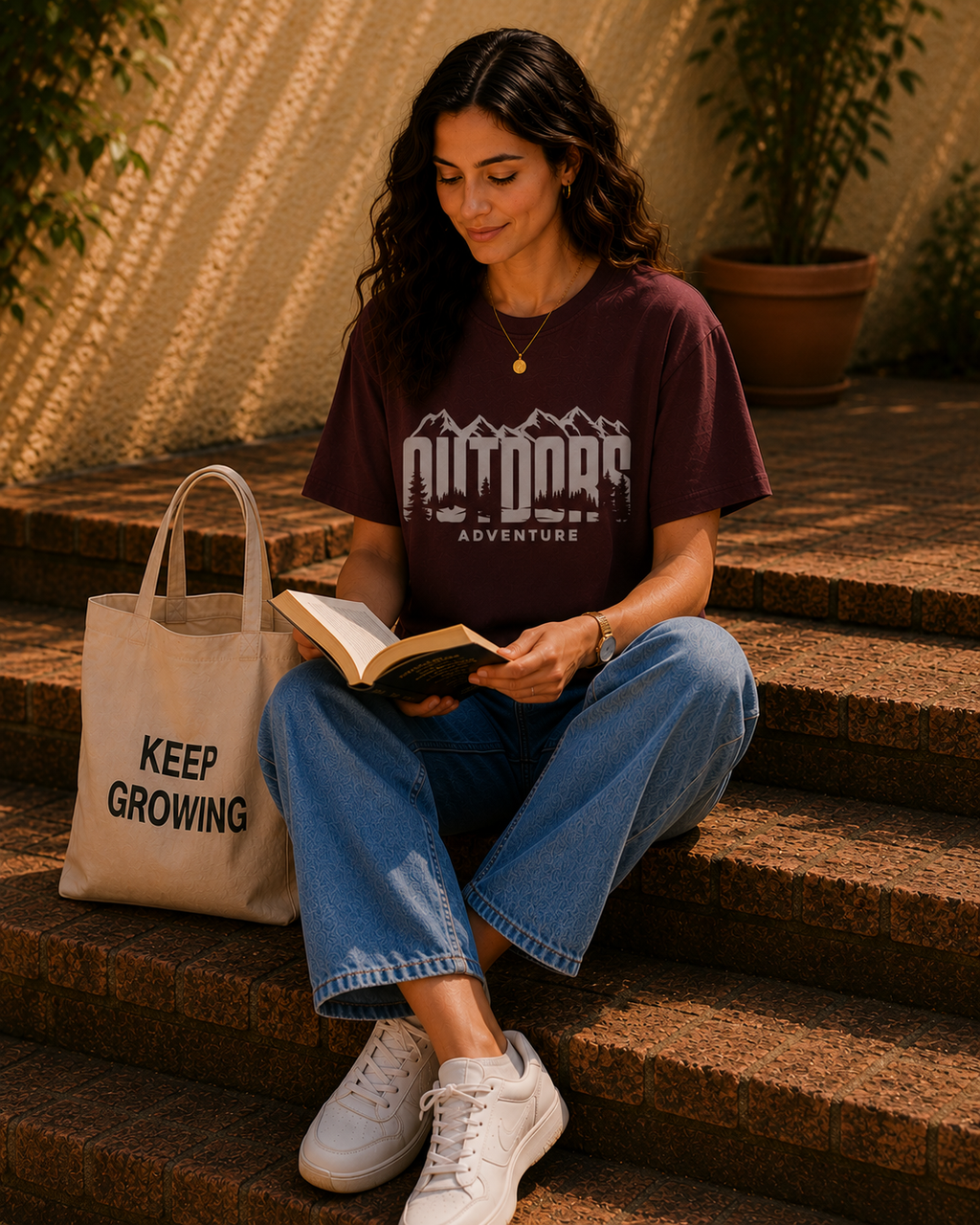 Women Mountain Wilderness Graphic T-Shirt