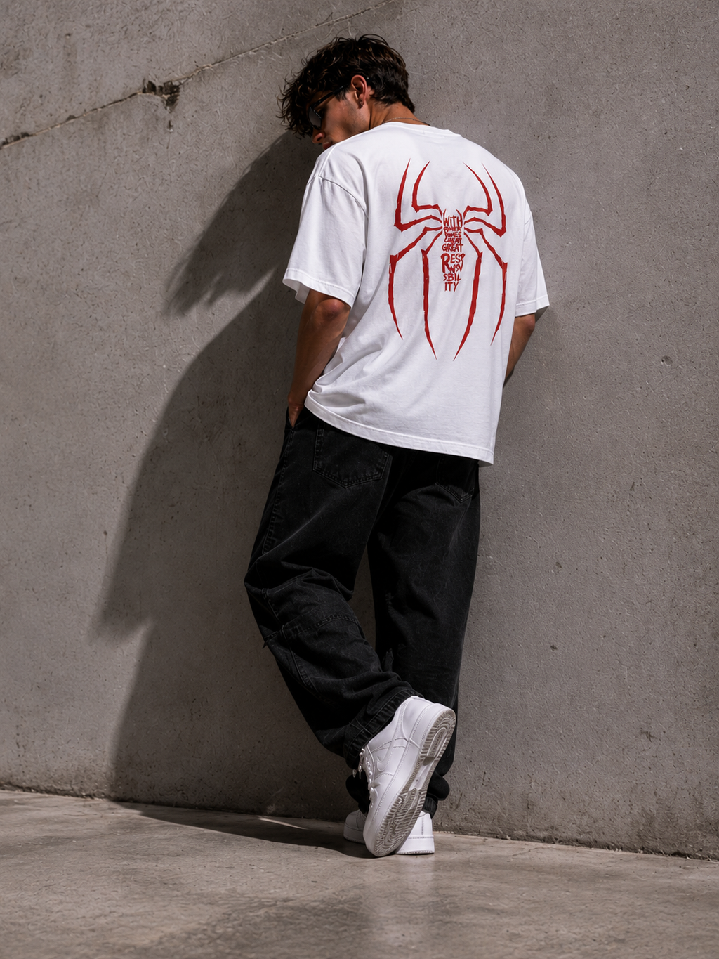 Spider Legacy Oversized Graphic T-Shirt for Men
