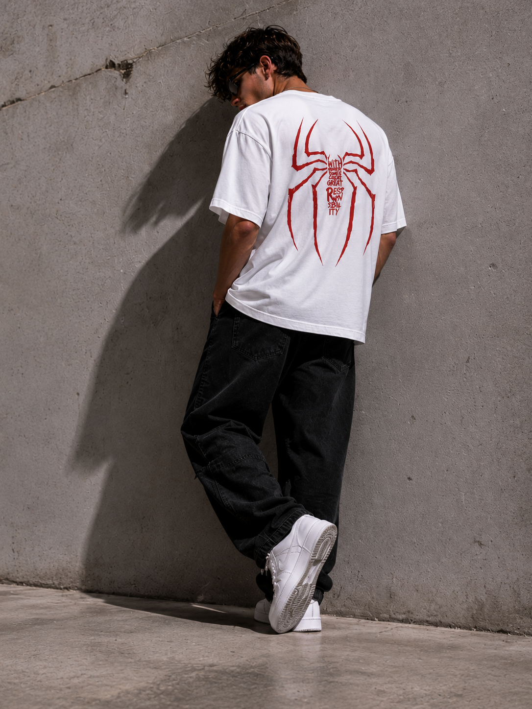 Spider Legacy Oversized Graphic T-Shirt for Men
