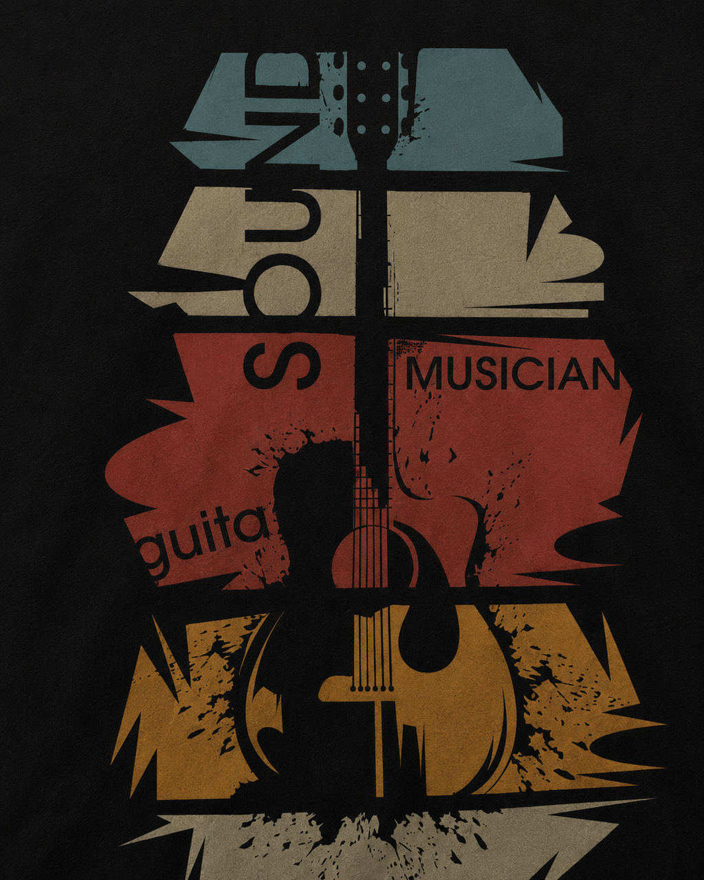 Women Soul Musician Guitar Graphic T-Shirt