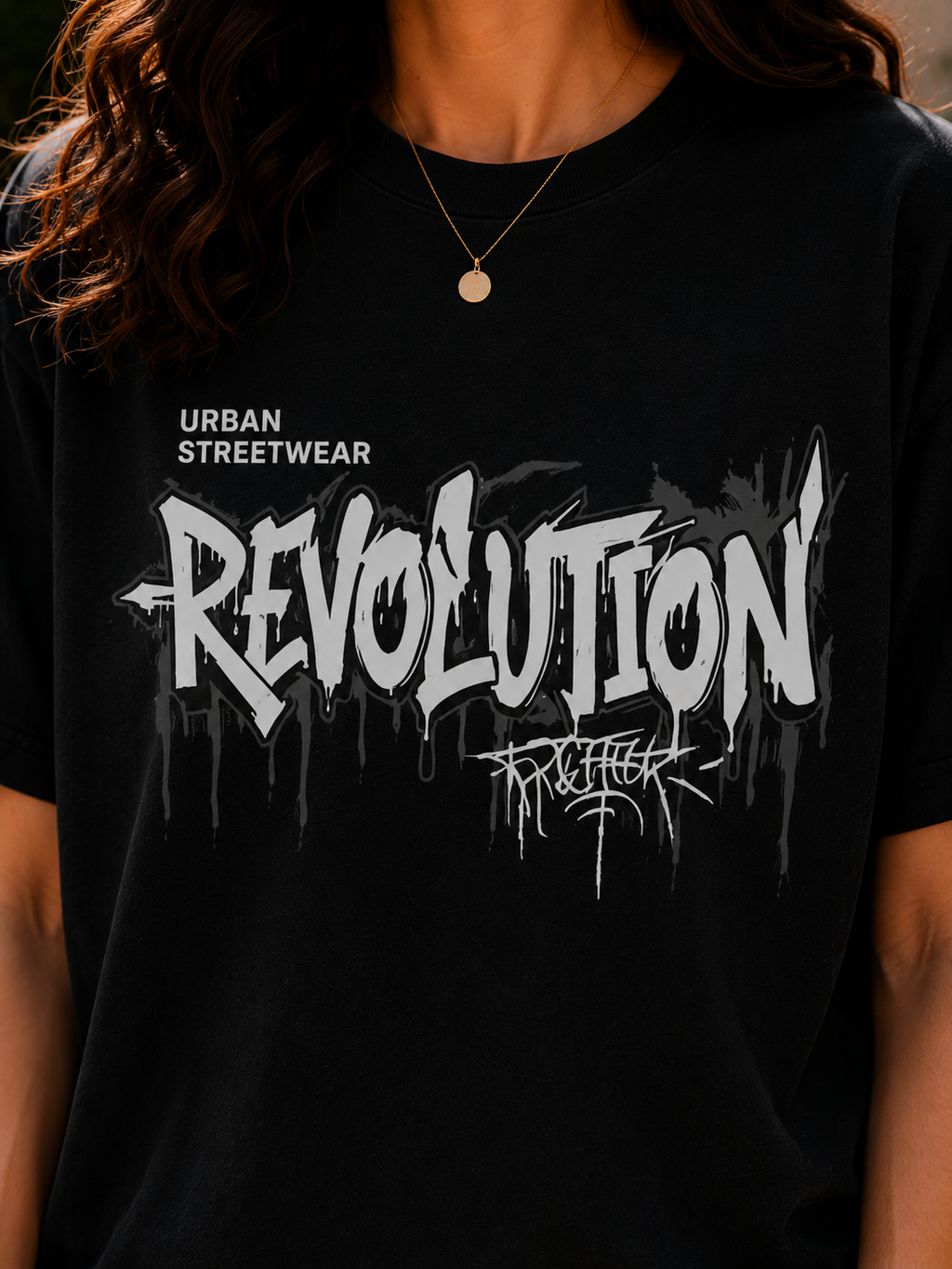 Women Revolution Urban Streetwear Graphic Oversized T-Shirt