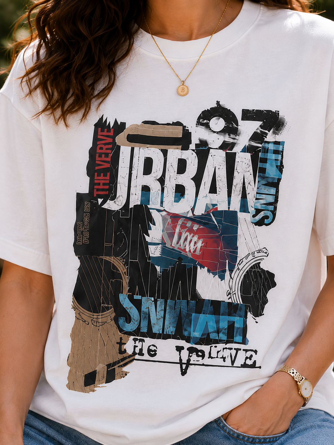 Women Urban 97 Streetwear Graphic Oversized T-Shirt