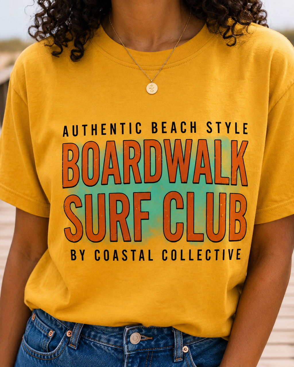Women Boardwalk Surf Club Graphic T-Shirt