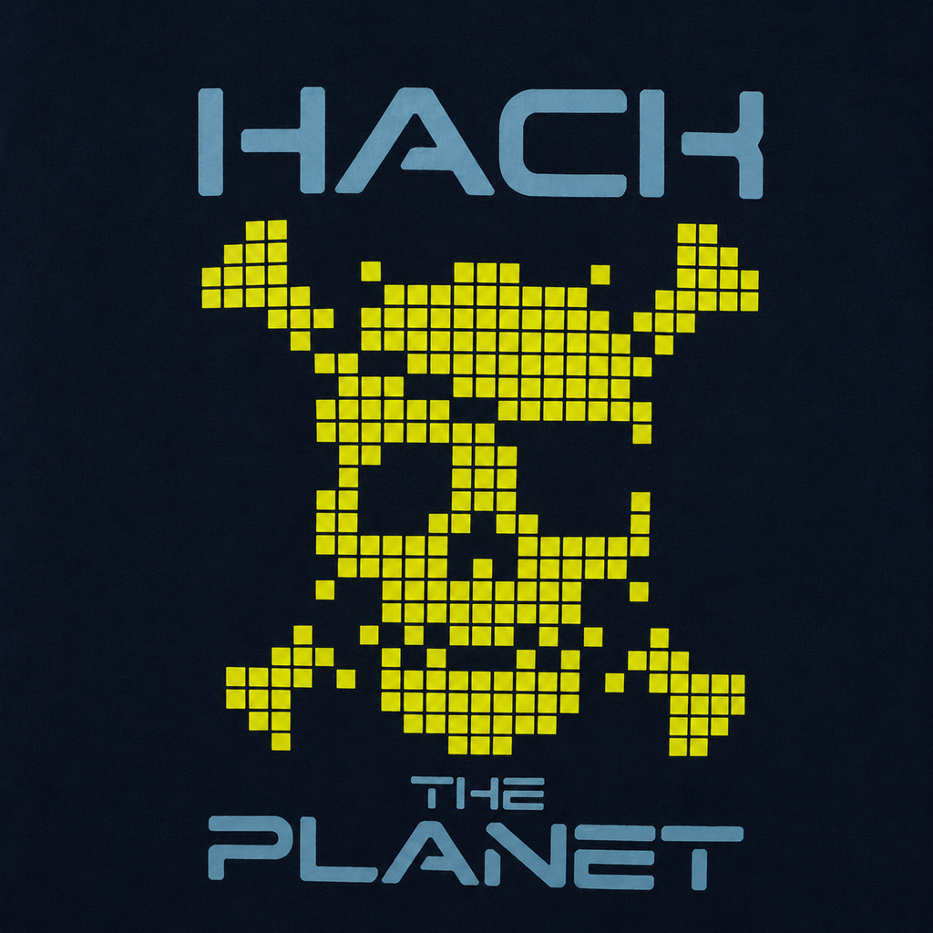 Women Hack The Planet Oversized Graphic T-Shirt