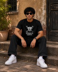 Monkey D. Luffy Men Classic Fit Anime Graphic T-Shirt