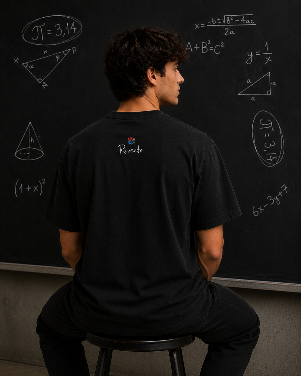 Rubik's Cube Math Puzzle Men Classic Fit T-Shirt