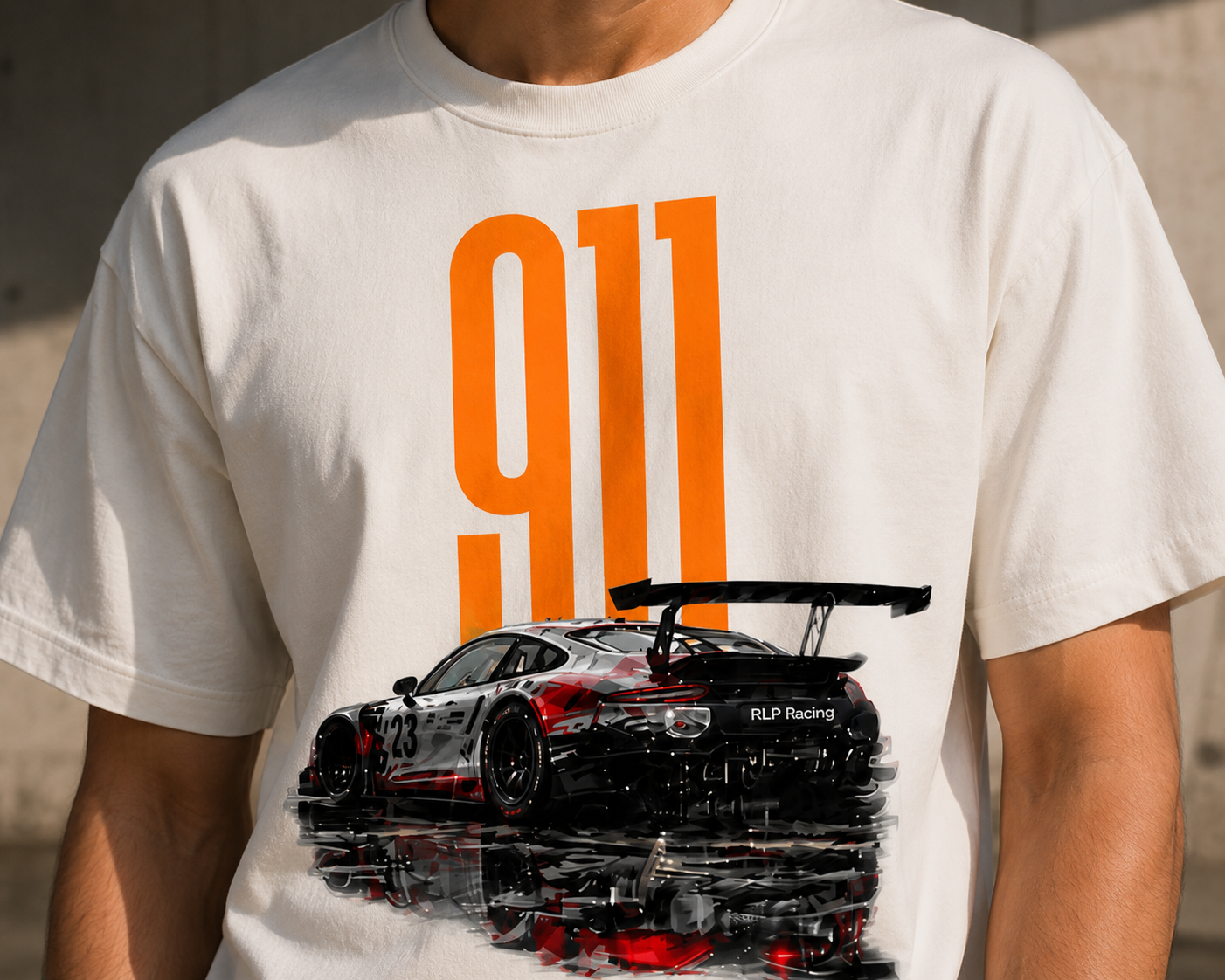 911 Velocity Graphic Men Oversized T-Shirt