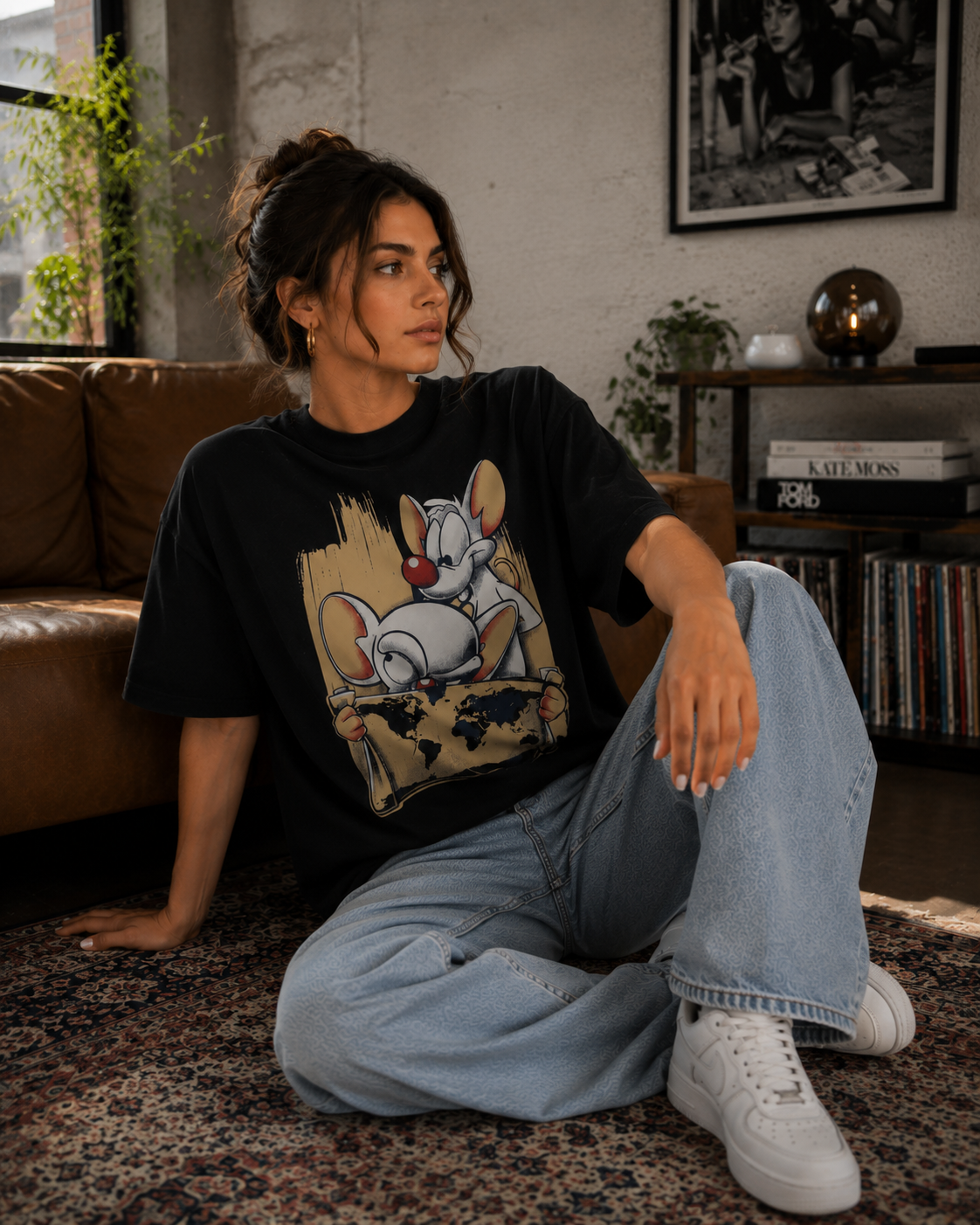 Women Nostalgic Cartoon Graphic T-Shirt