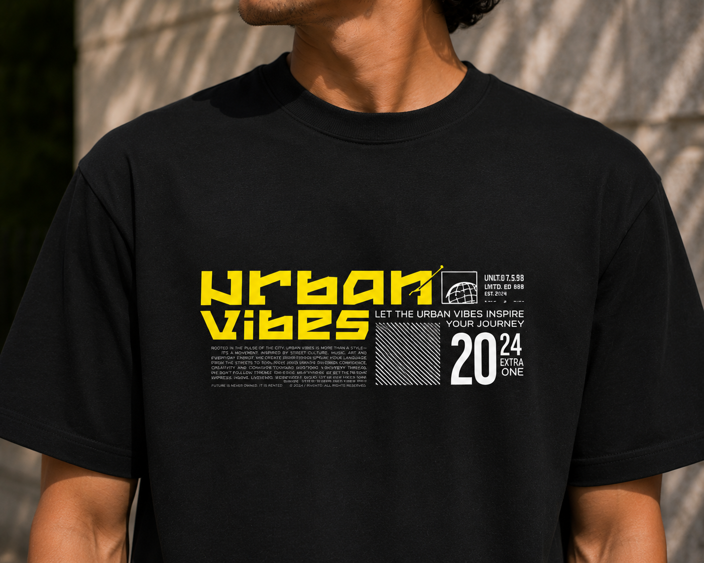 Urban Vibes 2024 Graphic Men Classic Fit T-Shirt