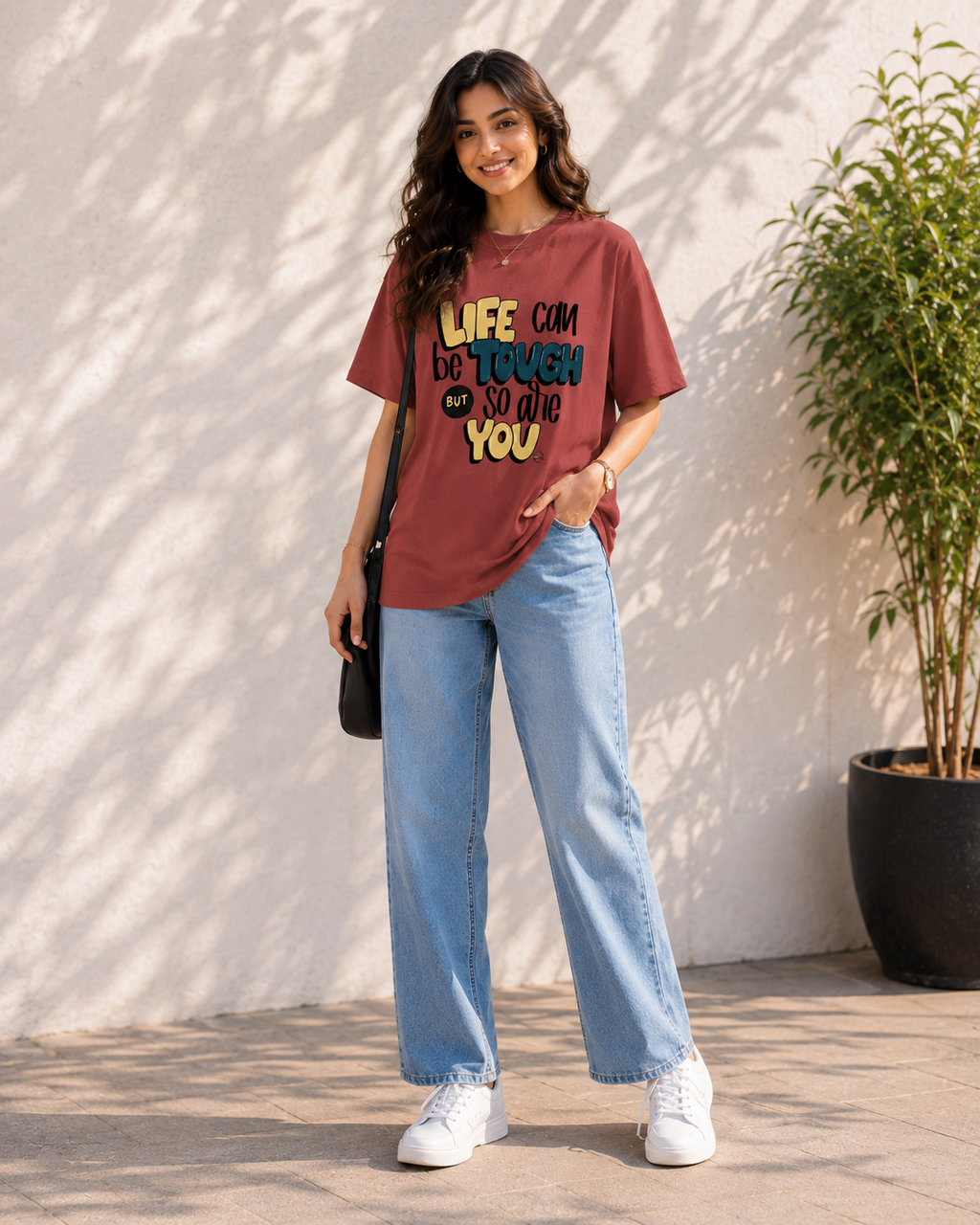 Women Inspirational Typography Casual T-Shirt
