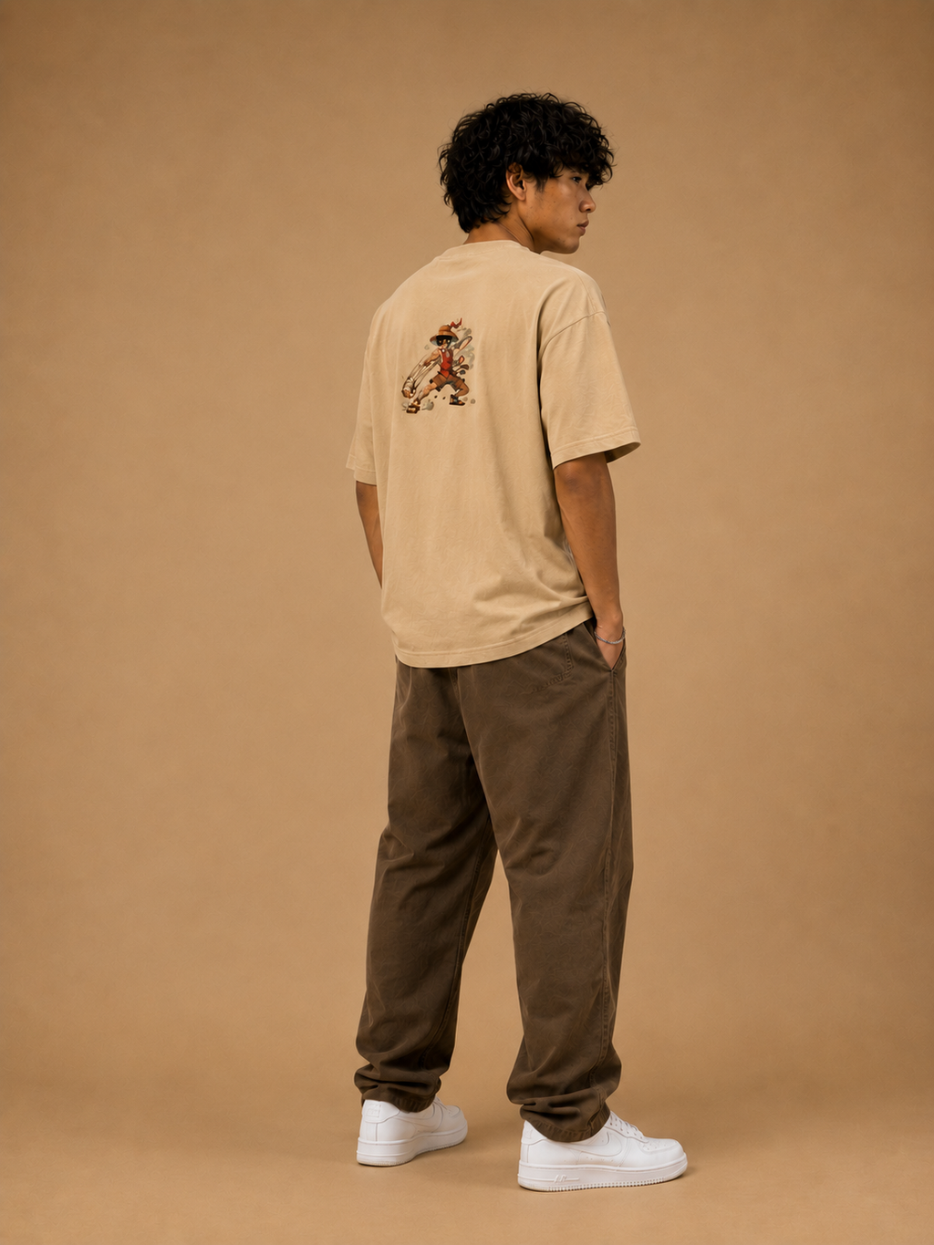 Luffy Warrior Oversized Graphic T-Shirt for Men