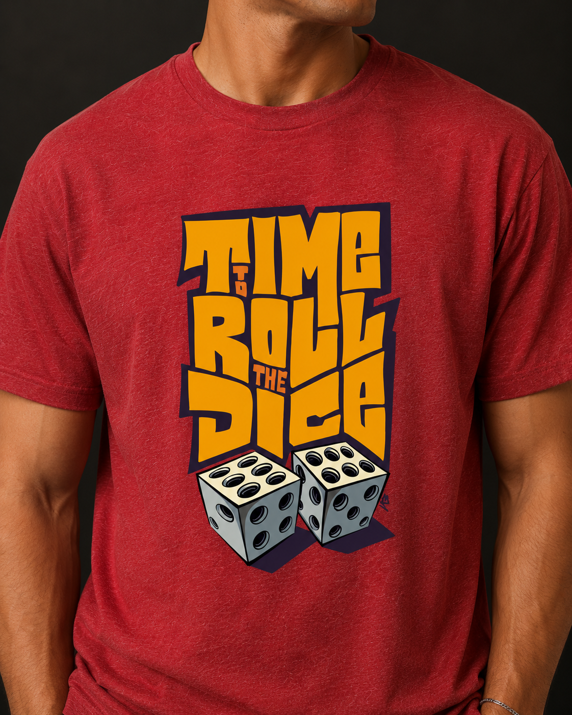 Time to Roll the Dice Graphic Men Classic Fit T-Shirt