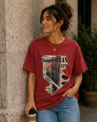 Women Urban Concept Streetwear Graphic T-Shirt