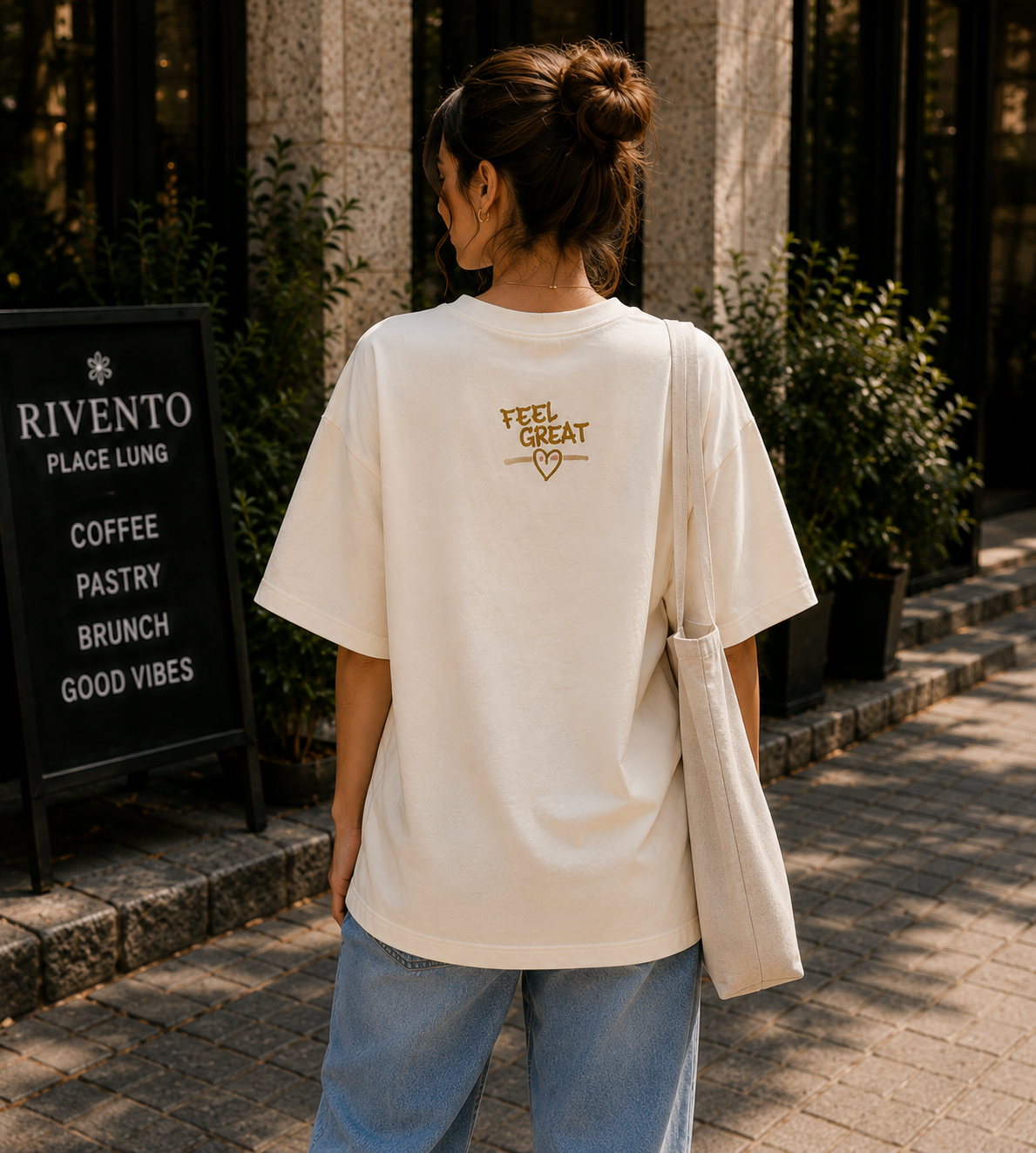 Women Find Your Way Graphic Oversized T-Shirt
