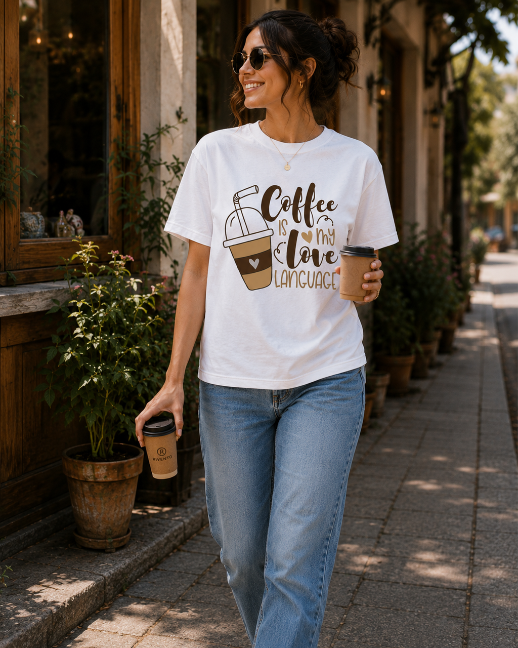 Women Coffee Is My Love Language T-Shirt