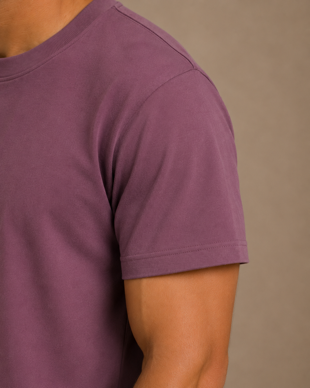 Softcore Men's Premium Mauve Classic Fit Solid T-Shirt