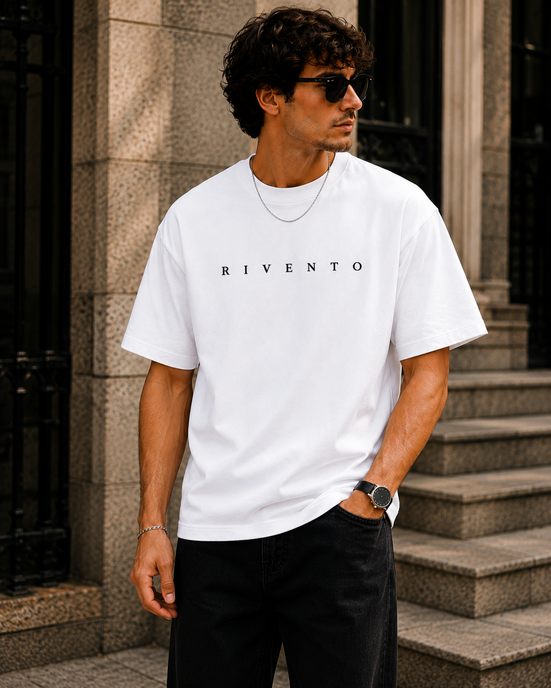 Find Your Balance Oversized Graphic T-Shirt for Men