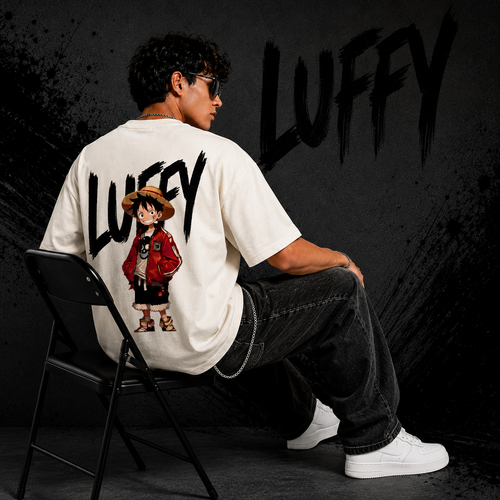 Adventure Monkey D Luffy Oversized Graphic T-Shirt for Men