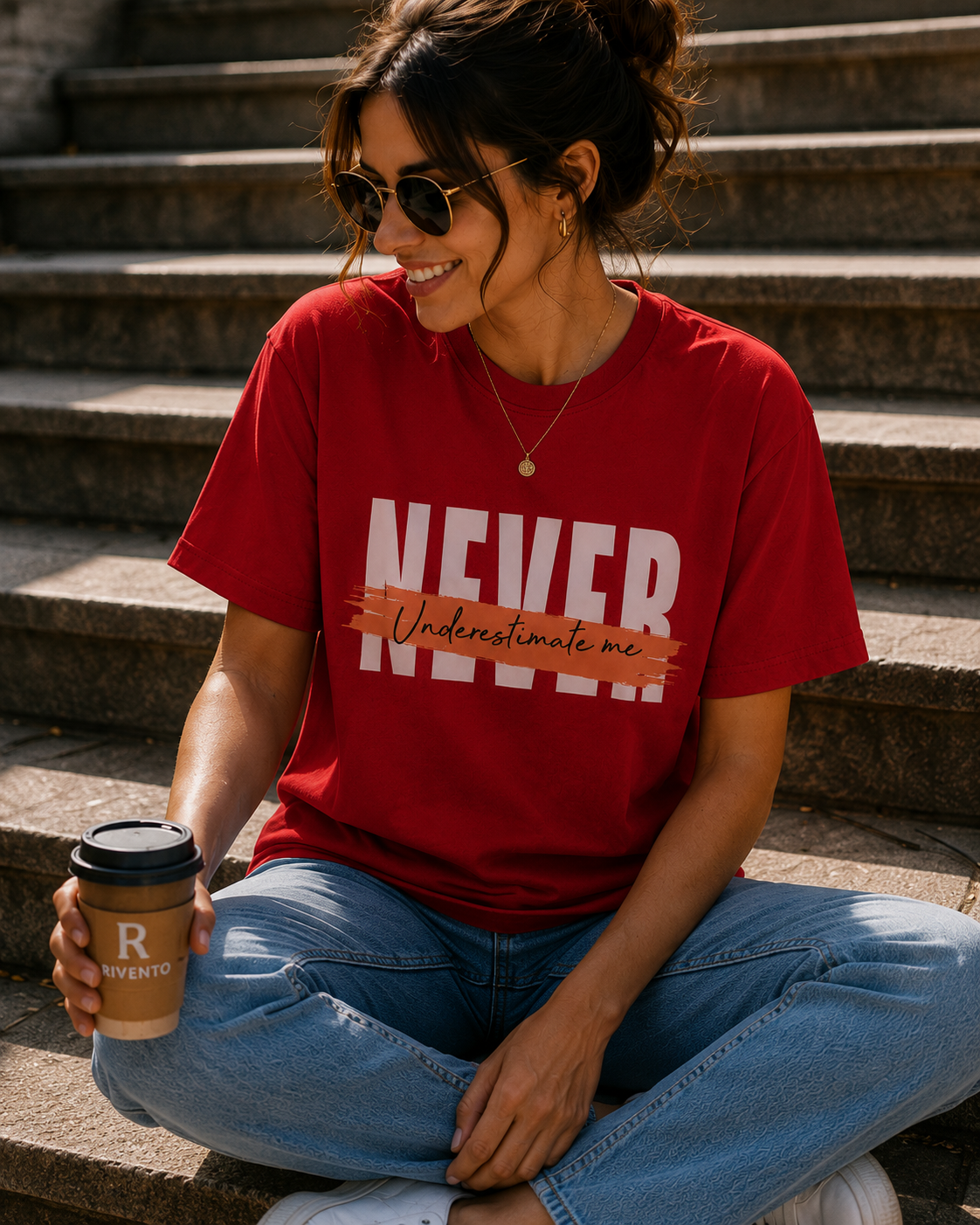 Women Minimal Motivational Typography T-Shirt