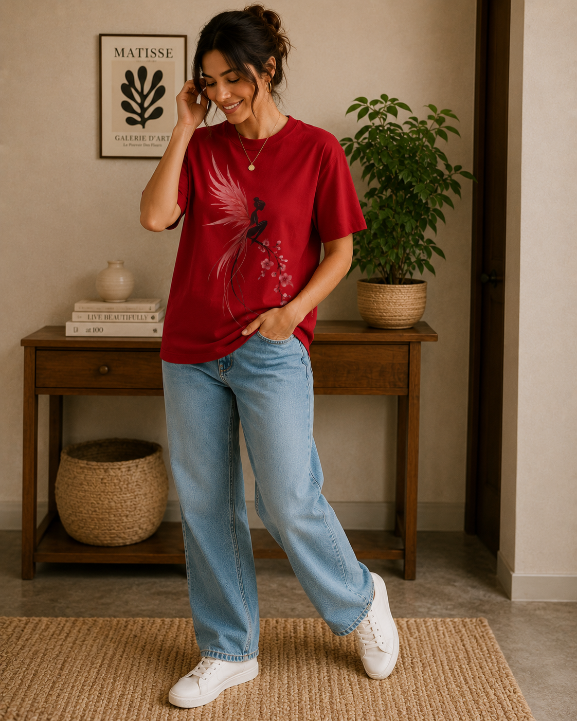 Crimson Fairy Classic Fit Women T-Shirt