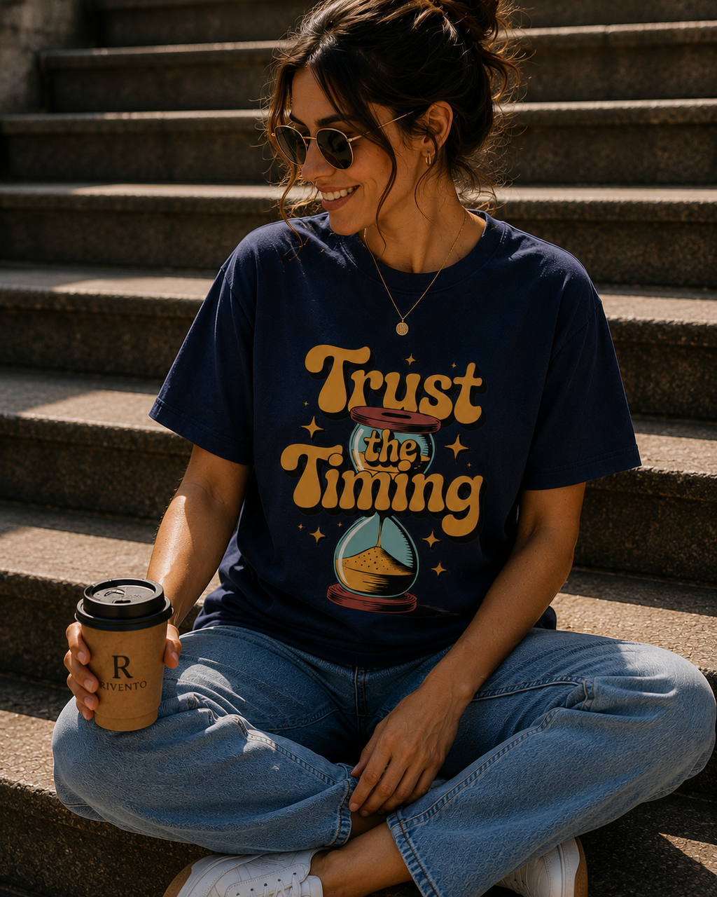 Trust The Timing Women Typography Tee
